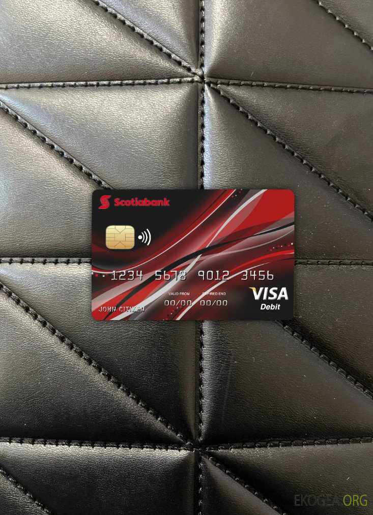 Photolook de la carte visa de la banque Canada Nova avant